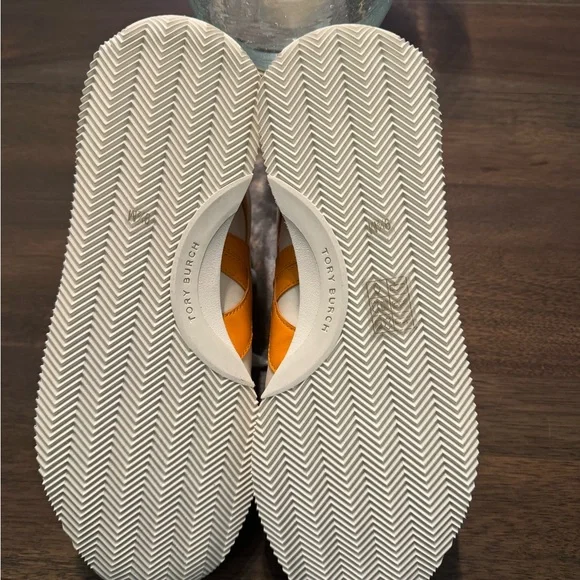 Tory Burch - Hank New Ivory / Orange Citrine / Bright Lago Low Top Sneakers - Picture 8 of 8